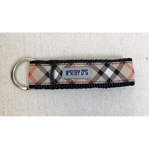 The Worthy Dog Designer inspired Plaid Keychain